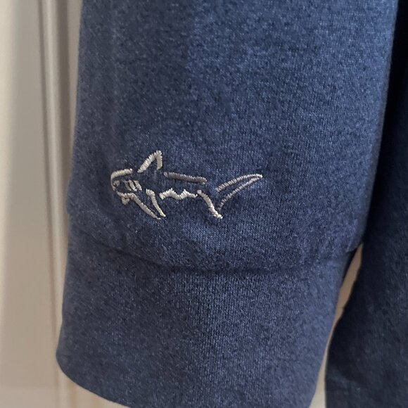 Greg Norman Long Sleeve Golf Polo. Men's Size XL Blue 3 button collared - Picture 6 of 11